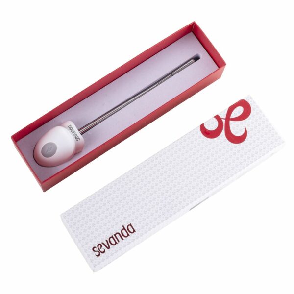 Уретральний зонд LOCKINK SEVANDA Vibrating & E-stim Metal Urethral Sounding - White - Зображення 9