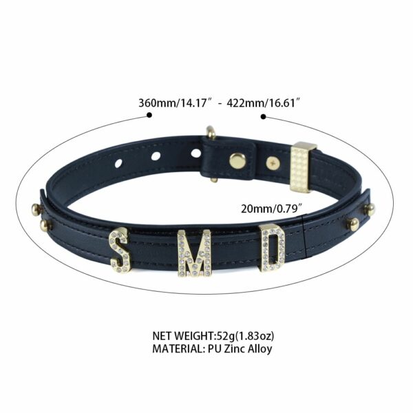 Нашийник LOCKINK Dark DIY Alphabet Collar - Зображення 10