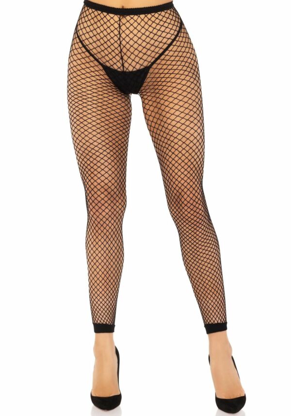Панчохи Leg Avenue Industrial Net footless tights Black One Size - Зображення 3
