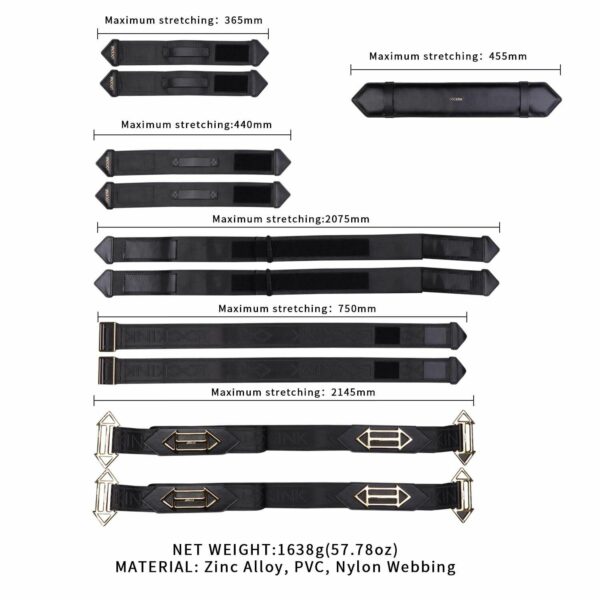Фіксатори рук і ніг для ліжка LOCKINK BDSM Adjustable Bed Restraint Kit (м'ята упаковка!!!) - Зображення 4