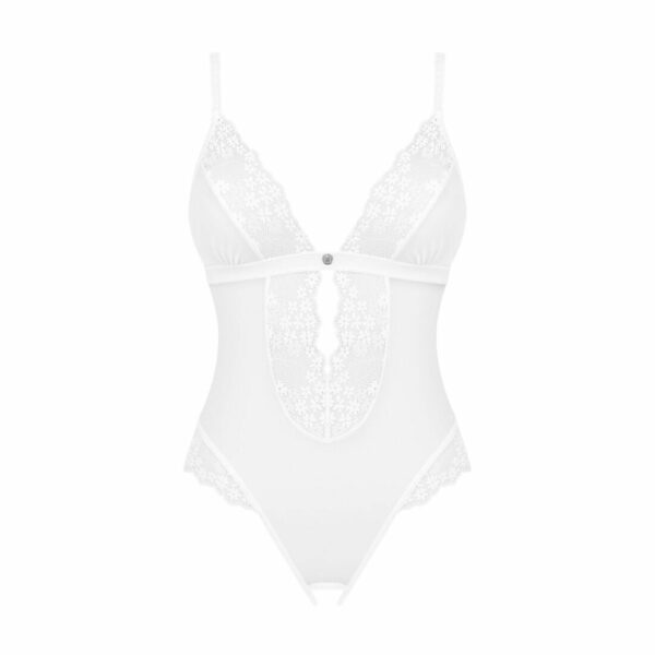 Еротичне напівпрозоре боді Obsessive Heavenlly crotchless teddy M/L (м'ята упаковка!!!) - Зображення 4