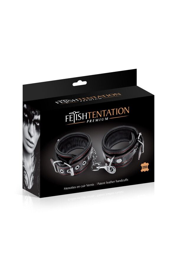 Наручники Fetish Tentation Premium Patent leather handcuffs - Зображення 4