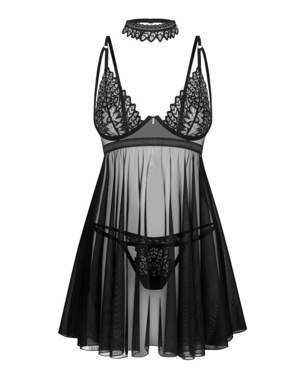 Бебі-дол Obsessive Donarella babydoll & thong XS/S - Зображення 3