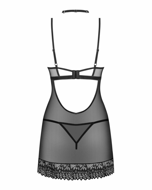 Сорочка Obsessive Donarella chemise & thong XS/S - Зображення 4