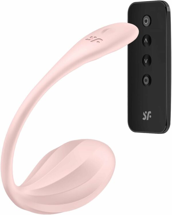 Віброяйце Satisfyer Ribbed Petal Connect App Rose - Зображення 2