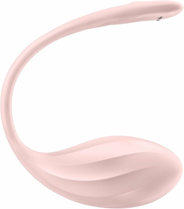 Віброяйце Satisfyer Ribbed Petal Connect App Rose - Зображення 3