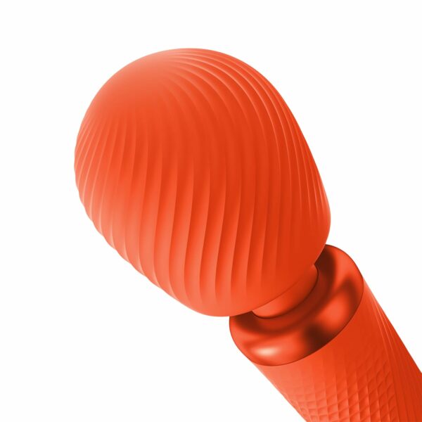 Вібромасажер Fun Factory VIM Vibrating Wand sunrise orange, суперпотужний та легкий, до 6 годин роботи - Зображення 6