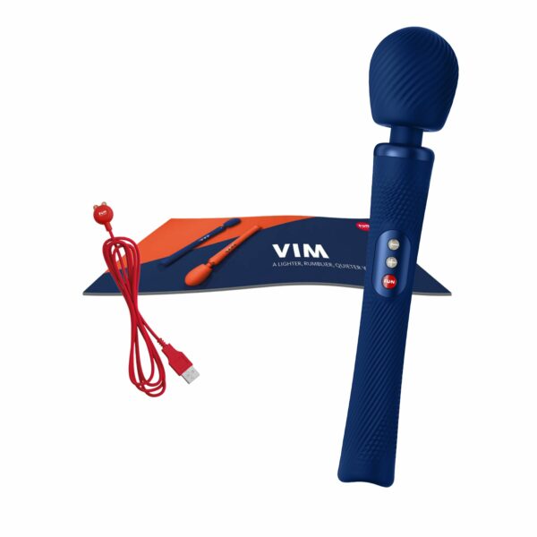 Вібромасажер Fun Factory VIM Vibrating Wand midnight blue, суперпотужний та легкий, до 6 годин роботи - Зображення 8
