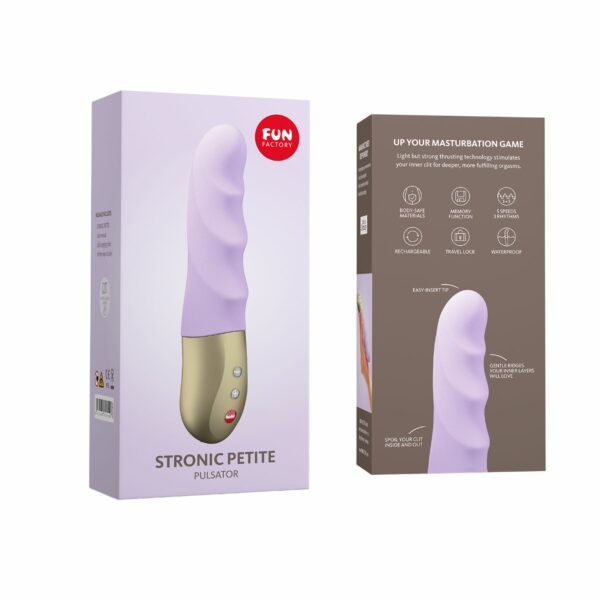 Мініпульсатор Fun Factory STRONIC PETITE pastel lilac, 8 режимів, підходить для початківців - Зображення 8