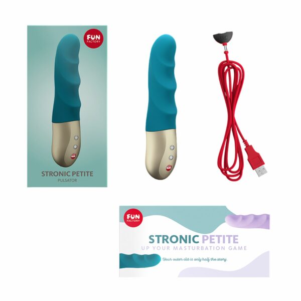 Мініпульсатор Fun Factory STRONIC PETITE deep sea blue, 8 режимів, підходить для початківців - Зображення 6