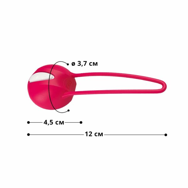 Вагінальна кулька SMARTBALL UNO, червона, одинарна, діаметр 3,6 см - Зображення 2