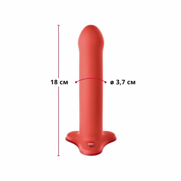 Фалоімітатор Fun Factory MAGNUM, помаранчевий, дуже гнучкий, довжина 18,3 см, діаметр 3,7 см - Зображення 2