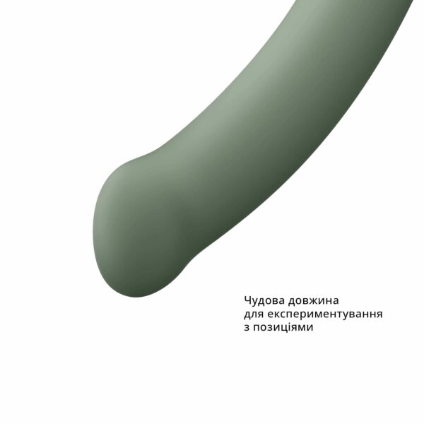 Фалоімітатор Fun Factory MAGNUM, оливковий, дуже гнучкий, довжина 18,3 см, діаметр 3,7 см - Зображення 4