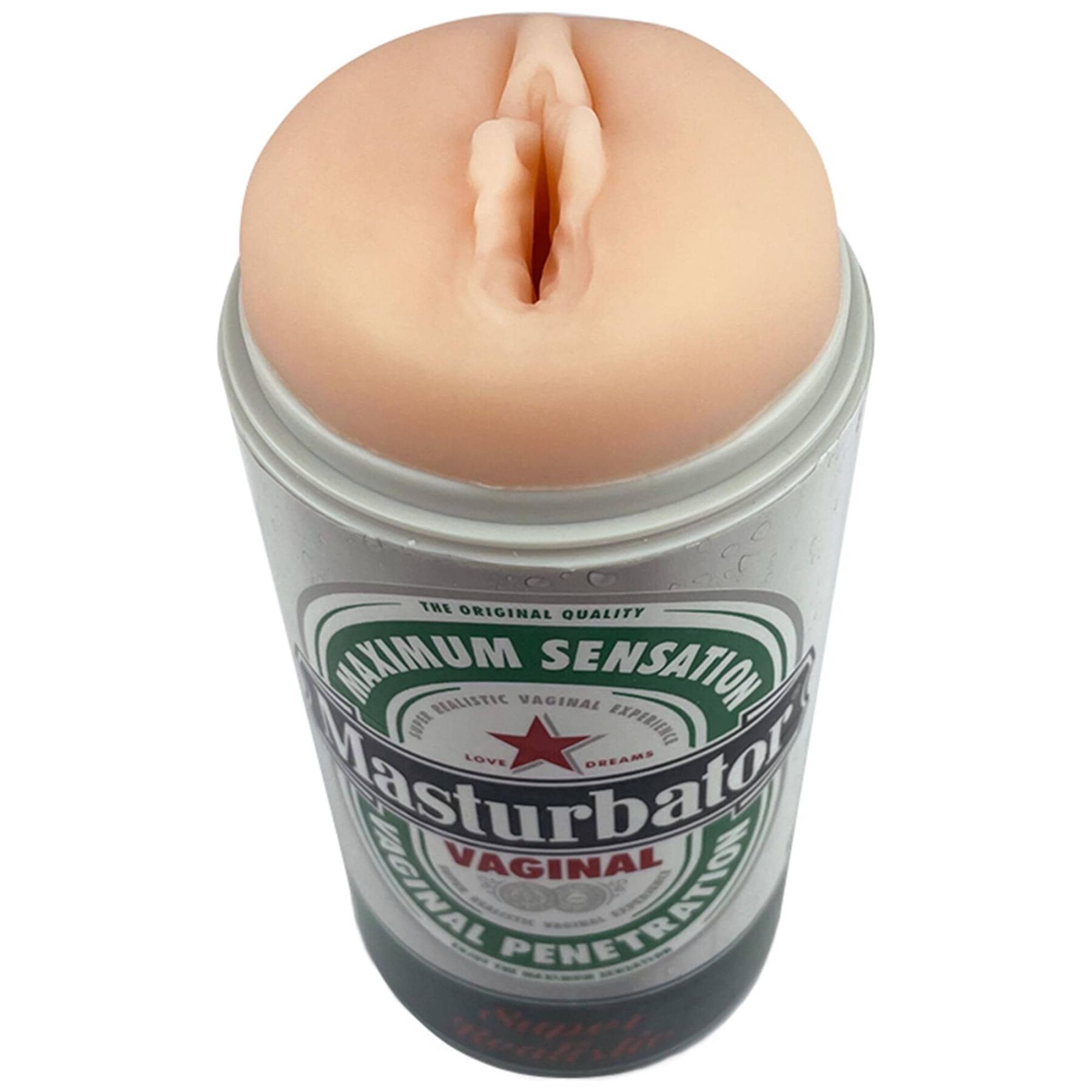 Мастурбатор-вагіна Alive Heineken Vagina II у вигляді банки пива - Зображення 2