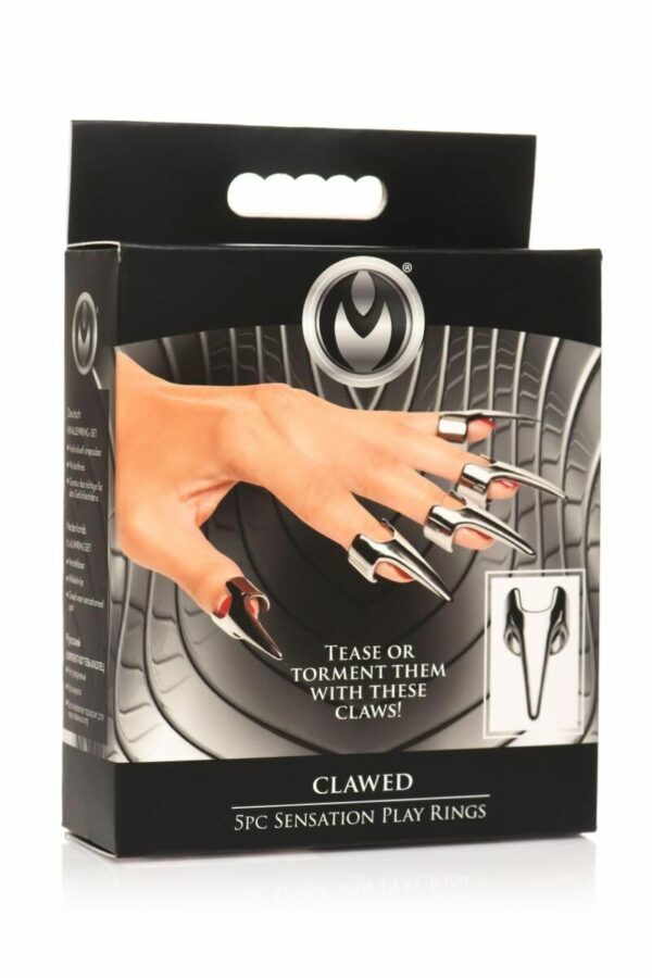 Набір кілець з кігтями Master Series Five-Piece Sensation Claw Rings - Silver (м'ята упаковка!!!) - Зображення 10
