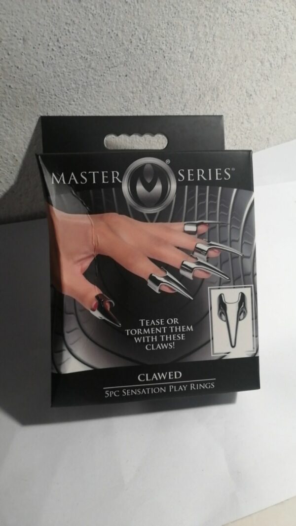 Набір кілець з кігтями Master Series Five-Piece Sensation Claw Rings - Silver (м'ята упаковка!!!) - Зображення 2