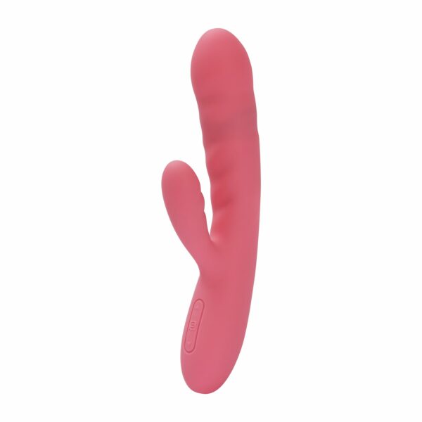 Вібратор-кролик Svakom Avery Strawberry Pink зі стовбуром, що рухається, рух вперед-назад - Зображення 5