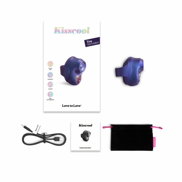 Вібратор на палець Love To Love KISSCOOL - IRIDESCENT INDIGO - Зображення 4