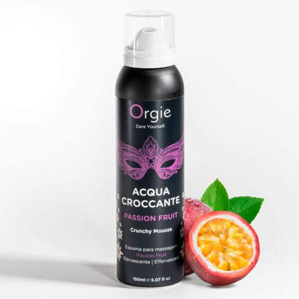Масажна пінка Orgie – Acqua Croccante Passion Fruit (150 мл), ефект бульбашок, що лопаються - Зображення 4