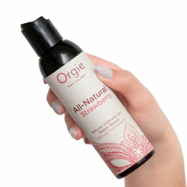 Лубрикант на водній основі Orgie - All - Natural Strawberry (150 мл) - Зображення 2