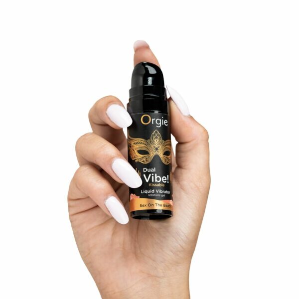 Рідкий вібратор Orgie - Dual Vibe! Sex On The Beach Kissable Liquid Vibrator (15 мл) - Зображення 2