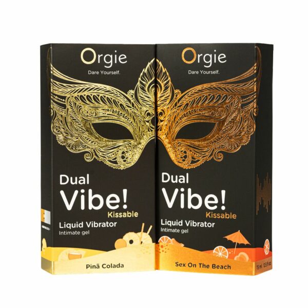 Рідкий вібратор Orgie - Dual Vibe! Sex On The Beach Kissable Liquid Vibrator (15 мл) - Зображення 4