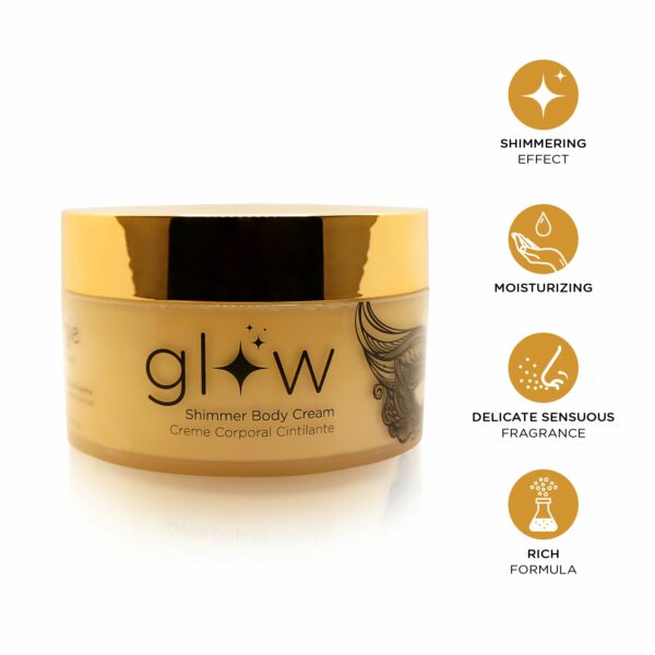 Крем-шимер для тіла Orgie – Glow Shimmering Body Cream (250 мл), чуттєвий аромат, зволоження - Зображення 4