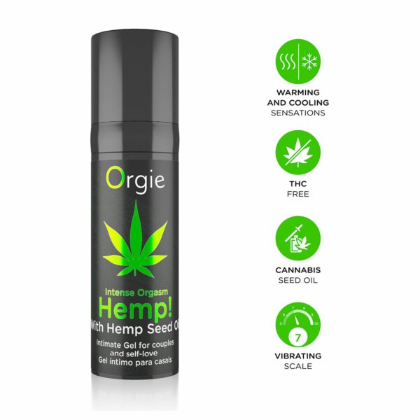 Стимулювальний гель для клітора Orgie - Hemp! Intense Orgasm (15 мл) - Зображення 3