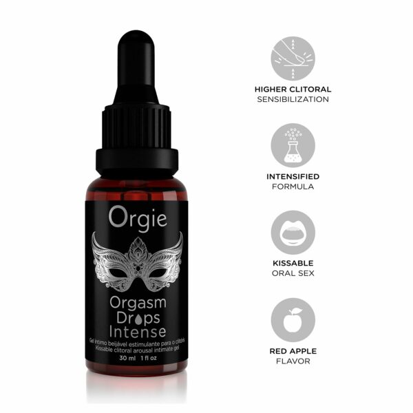 Збуджувальні краплі для клітора Orgie - Orgasm Drops Intense (30 мл) - Зображення 3