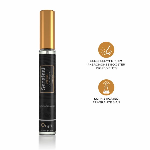 Чоловічі парфуми з феромонами Orgie – Sensfeel for Man Travel Size (10 мл), цитрусово-деревний аромат - Зображення 3