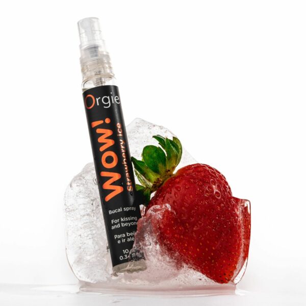 Спрей для орального сексу Orgie – Wow! Strawberry Ice (10 мл) з охолоджувальним ефектом - Зображення 4