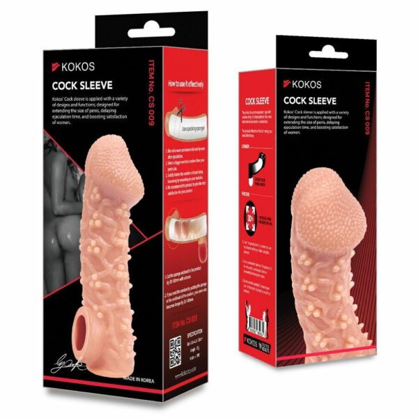 Насадка на член Kokos Cock Sleeve CS 009 M (м'ята упаквка!!!) - Зображення 6