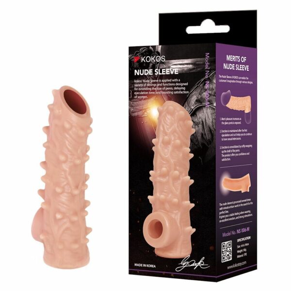 Насадка на член Kokos Nude Sleeve NS 006 L - Зображення 2