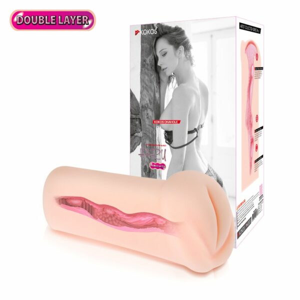 Мастурбатор-вагіна двошаровий Kokos Haru Double Layer - Зображення 5