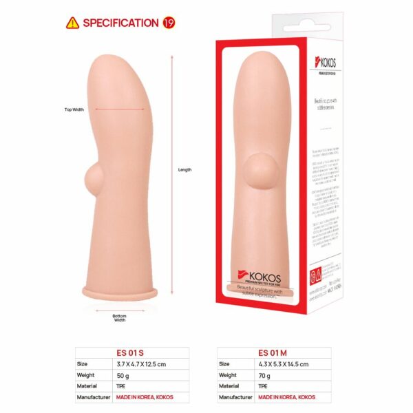 Насадка на член Kokos Extreme Sleeve ES.01 розмір S - Зображення 4