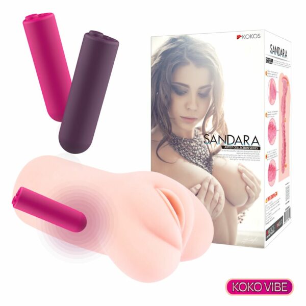 Мастурбатор-вагіна двошаровий Kokos Sandara Vibe - Зображення 3