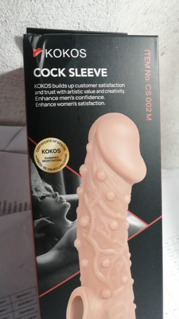 Насадка на член Kokos Cock Sleeve CS 002 M (м'ята упаквка!!!) - Зображення 2