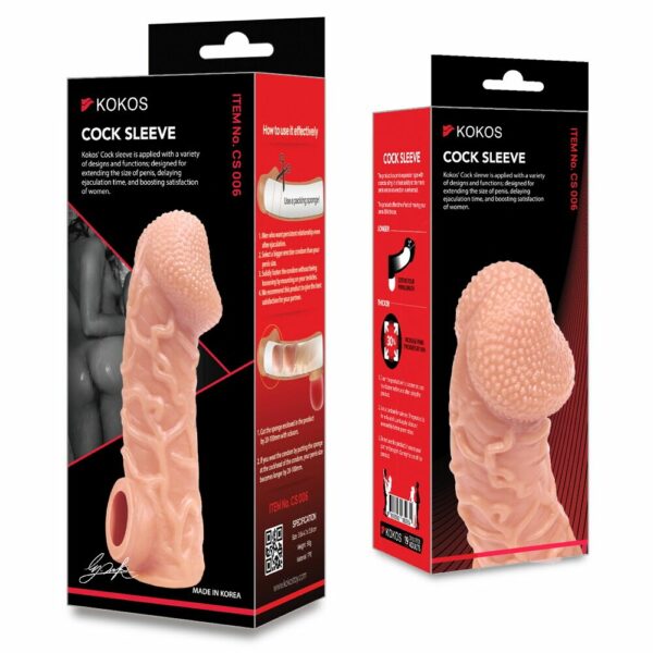 Насадка на член Kokos Cock Sleeve CS 006 L - Зображення 4