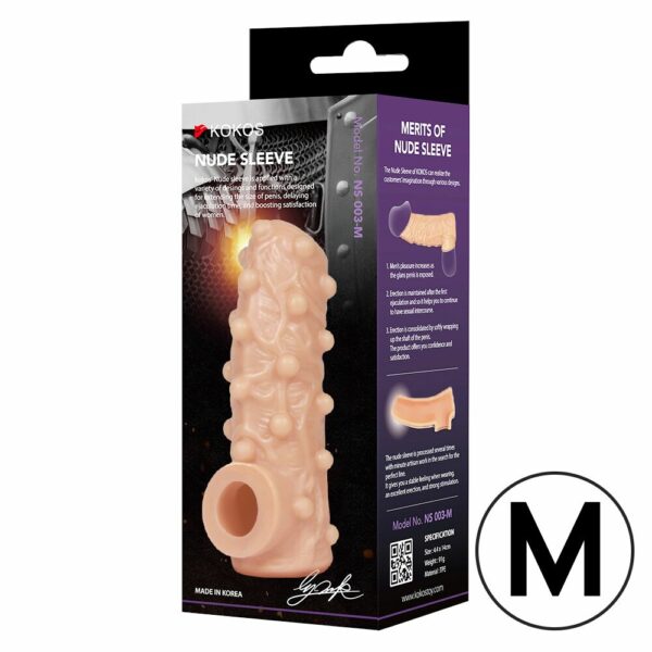 Насадка на член Kokos Nude Sleeve NS 001 M - Зображення 2