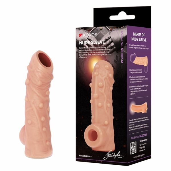 Насадка на член Kokos Nude Sleeve NS 002 M - Зображення 2