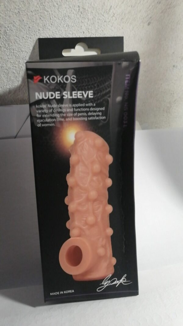 Насадка на член Kokos Nude Sleeve NS 003 L (м'ята упаквка!!!) - Зображення 2
