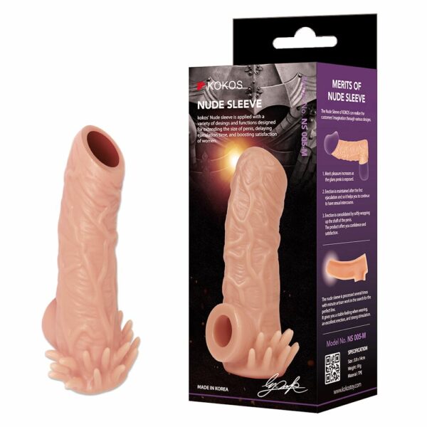 Насадка на член Kokos Nude Sleeve NS 005 M - Зображення 2