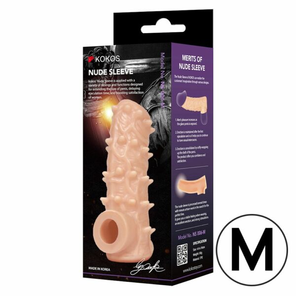 Насадка на член Kokos Nude Sleeve NS 006 M - Зображення 3