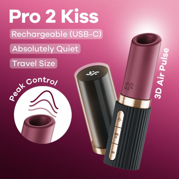 Вакуумний стимулятор Satisfyer Pro 2 Kiss - Зображення 7