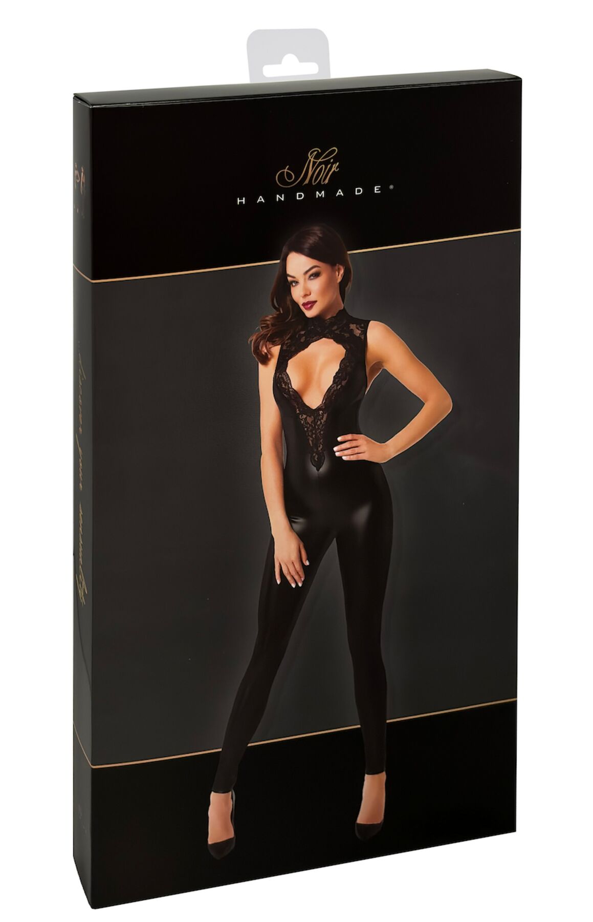 Комбінезон Noir Handmade F342 Powerwetlook and lace overall - L - Зображення 8