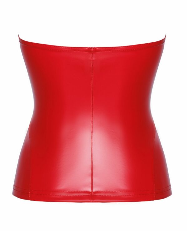 Корсет Noir Handmade F355 Red powerwetlook corset - S - Зображення 5
