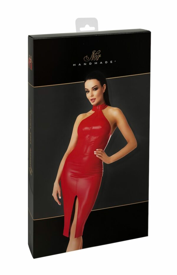 Сукня Noir Handmade F354 Red powerwetlook dress - XXL - Зображення 8