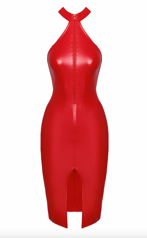 Сукня Noir Handmade F354 Red powerwetlook dress - XXL - Зображення 7