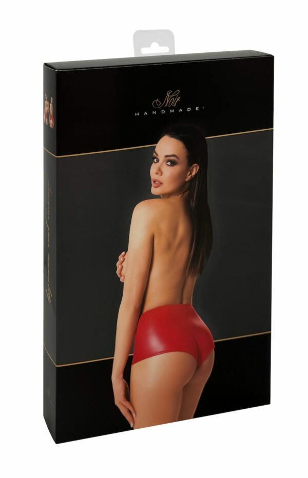 Шорти Noir Handmade F356 Red powerwetlook shorts - M - Зображення 8