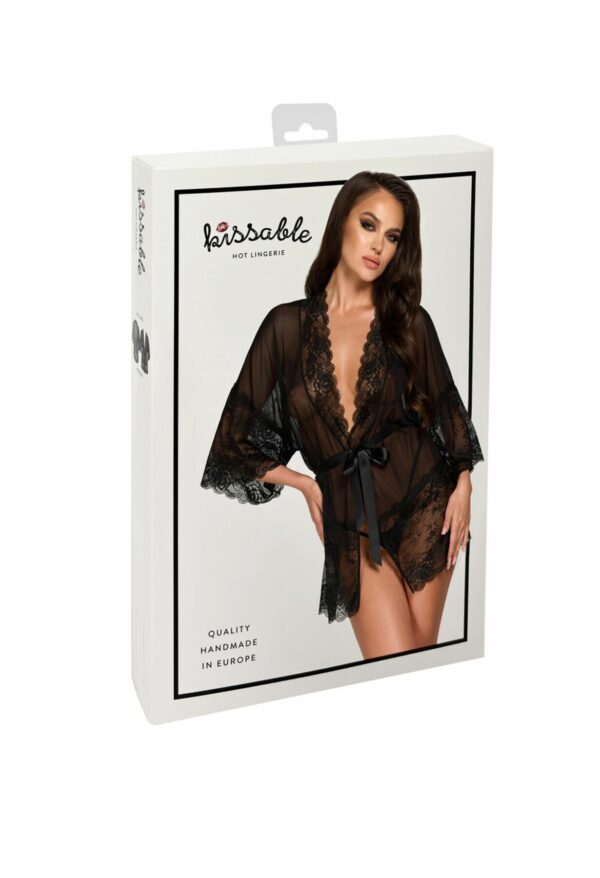 Пеньюар Kissable Midnight Kiss Negligee L/XL - Зображення 9